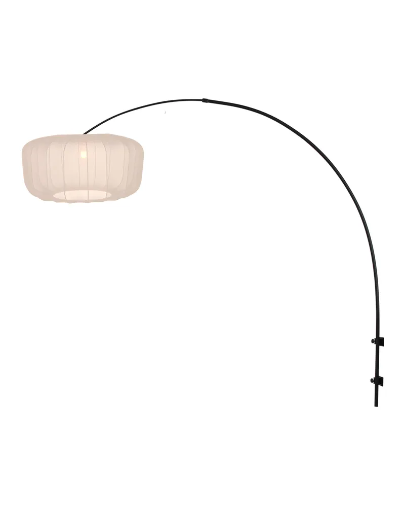 Vella-Lino Wandleuchte mit verstellbarem Arm in Beige, Creme, Schwarz, Ansicht 2