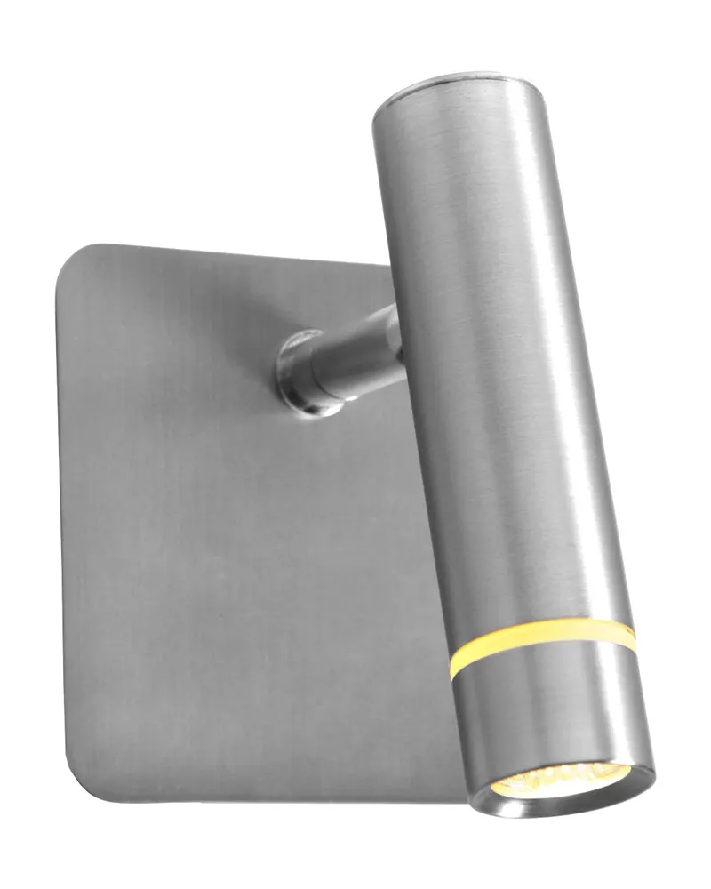 Steinhauer Volari Wandspot mit austauschbarem LED-Modul in Stahl, Ansicht 5