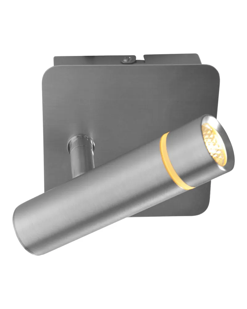 Steinhauer Volari Wandspot mit austauschbarem LED-Modul in Stahl, Ansicht 6
