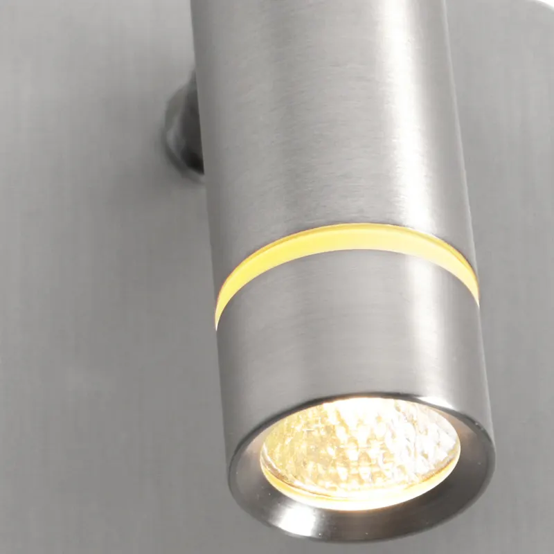 Steinhauer Volari Wandspot mit austauschbarem LED-Modul in Stahl, Ansicht 7