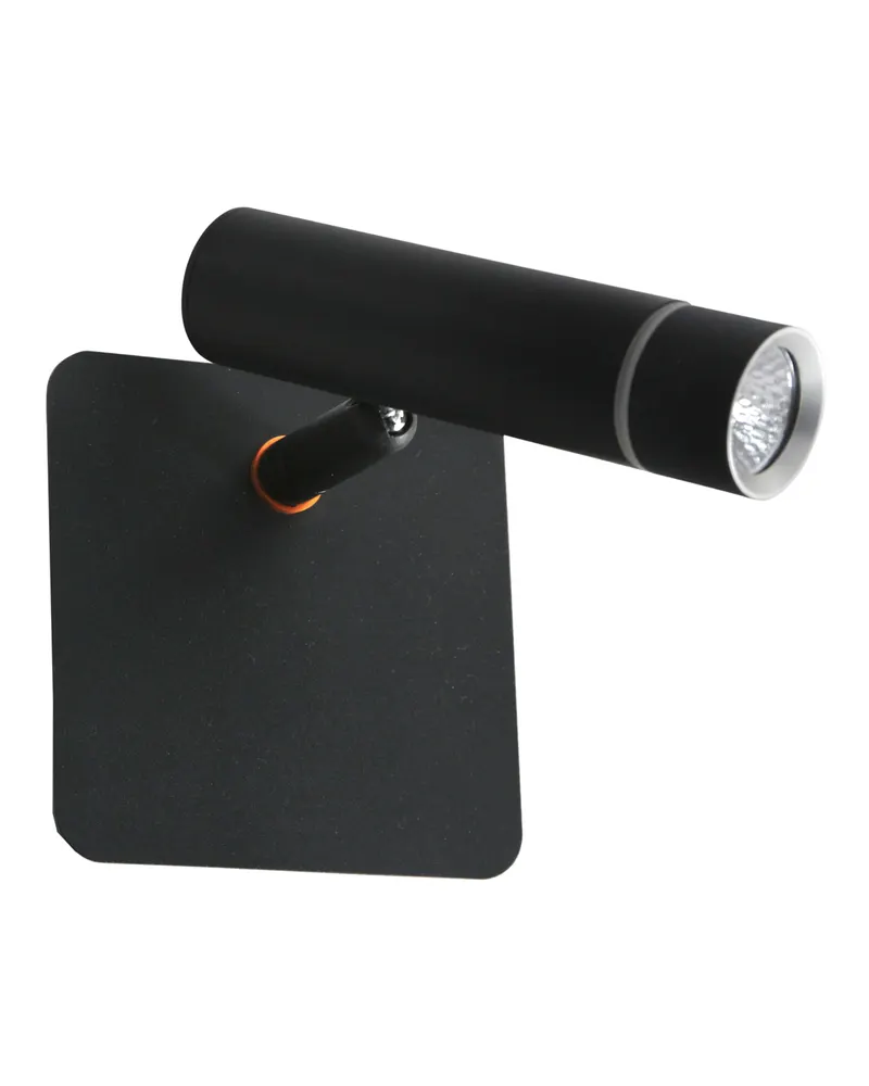 Steinhauer Volari Wandspot in Schwarz mit austauschbarem LED-Modul in Schwarz, Ansicht 2