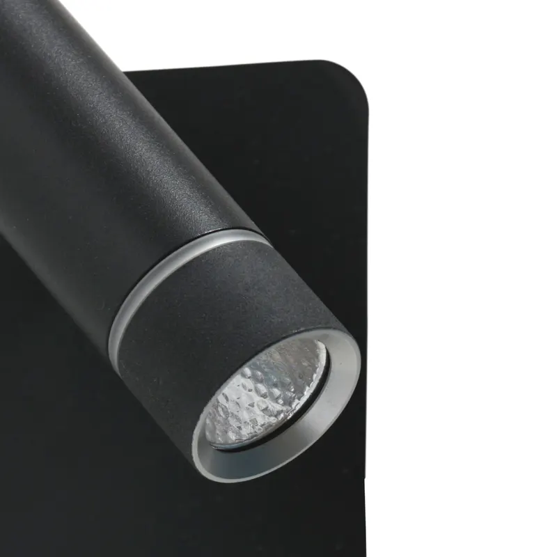 Steinhauer Volari Wandspot in Schwarz mit austauschbarem LED-Modul in Schwarz, Ansicht 7