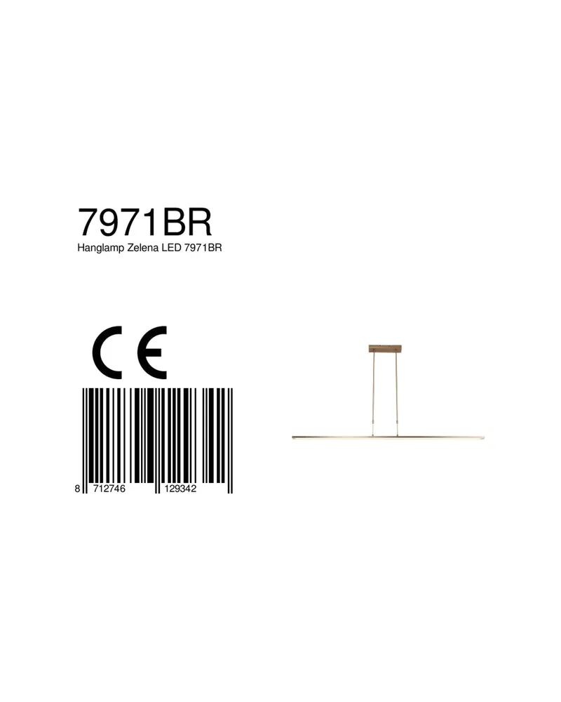 Steinhauer Zelena LED-Pendelleuchte in Bronze, Ansicht 15