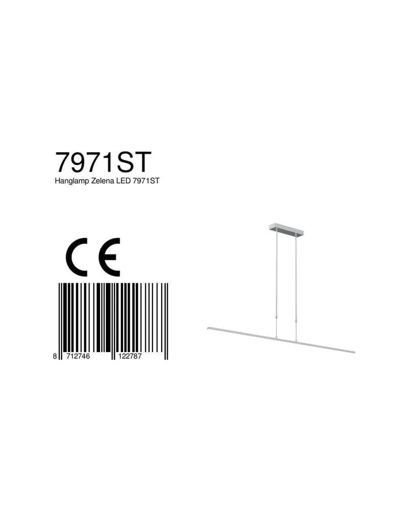 Steinhauer Zelena LED-Pendelleuchte in Stahl, Ansicht 13