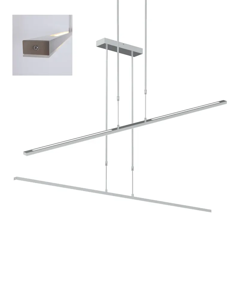Steinhauer Zelena LED-Pendelleuchte in Stahl, Ansicht 8