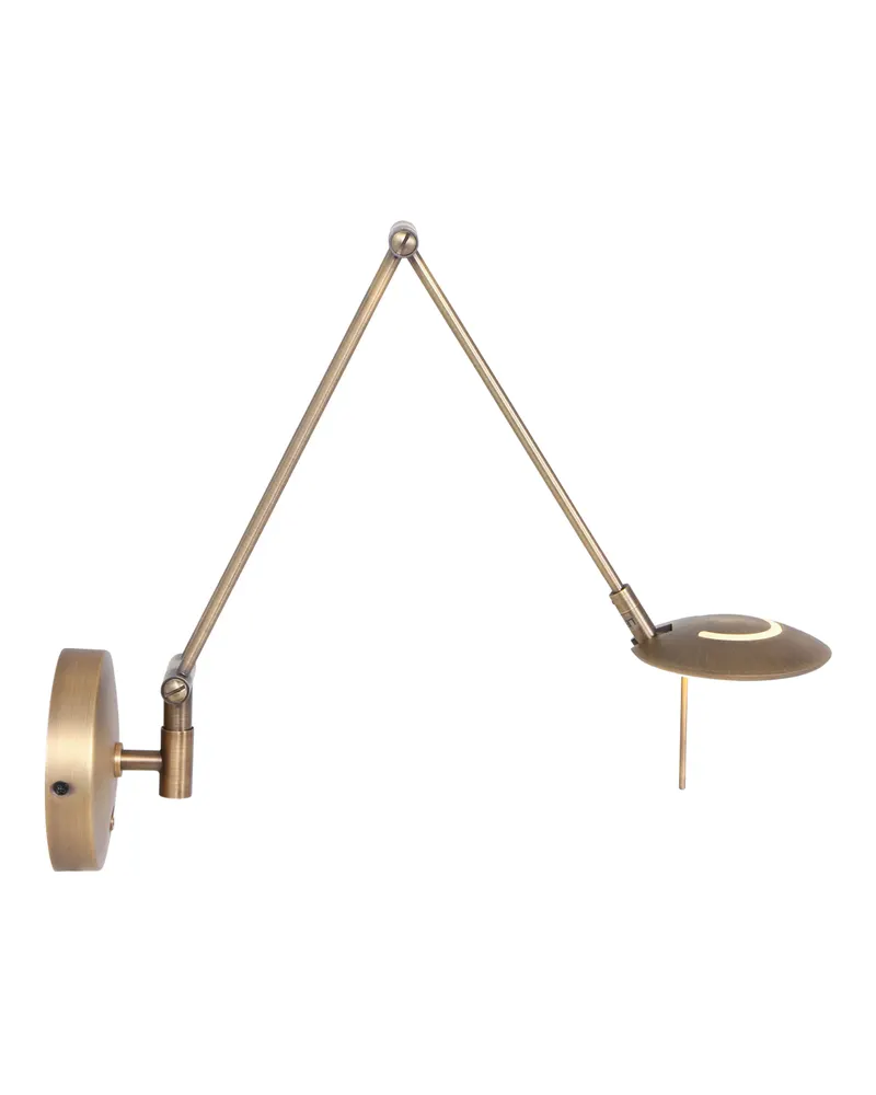 Steinhauer Zodiac LED Wandleuchte mit verstellbarem Lesearm in Bronze, Ansicht 10