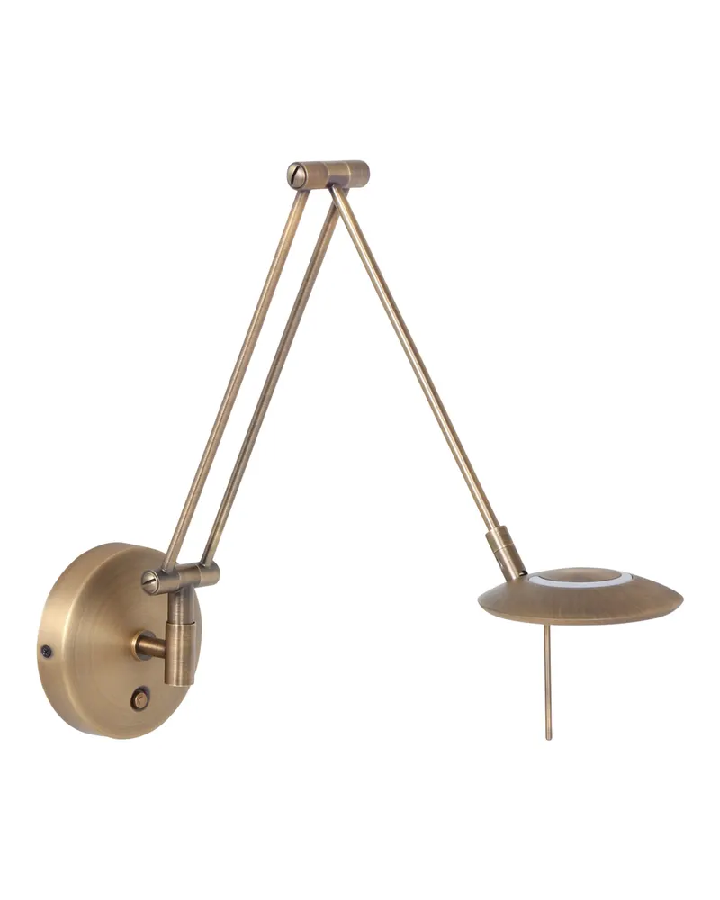 Steinhauer Zodiac LED Wandleuchte mit verstellbarem Lesearm in Bronze, Ansicht 11