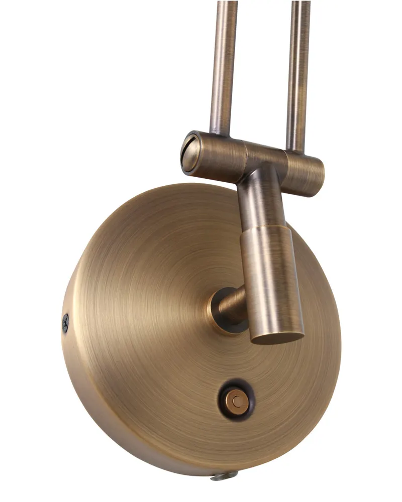 Steinhauer Zodiac LED Wandleuchte mit verstellbarem Lesearm in Bronze, Ansicht 9