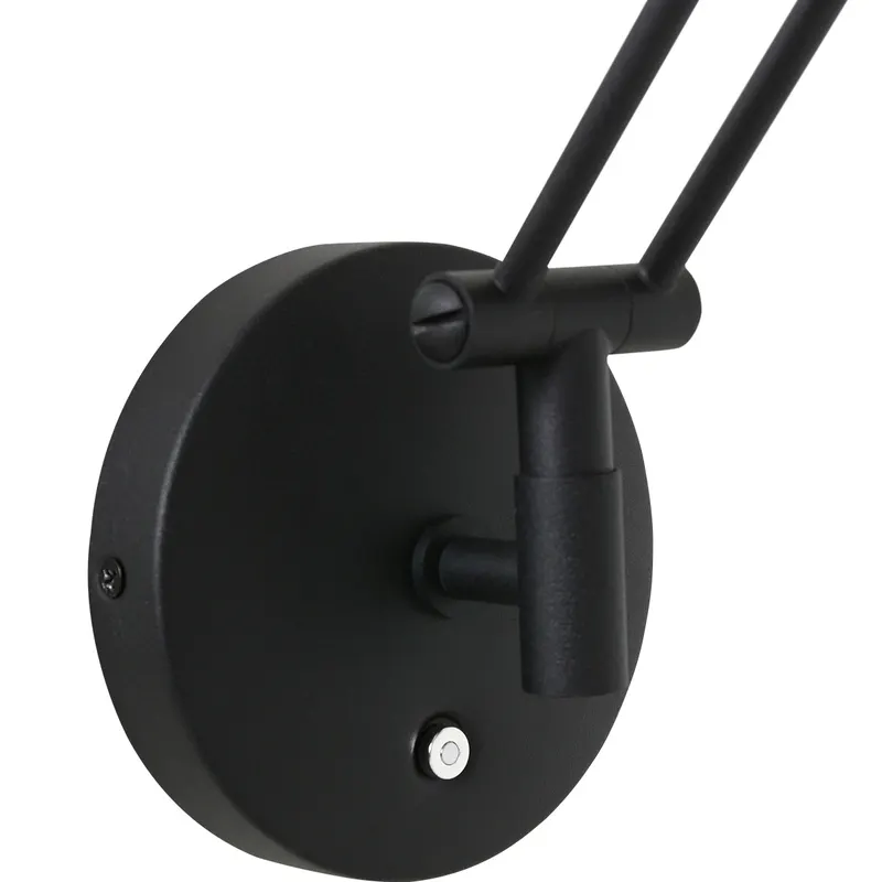 Steinhauer Zodiac LED Wandleuchte mit verstellbarem Lesearm in Schwarz, Ansicht 14