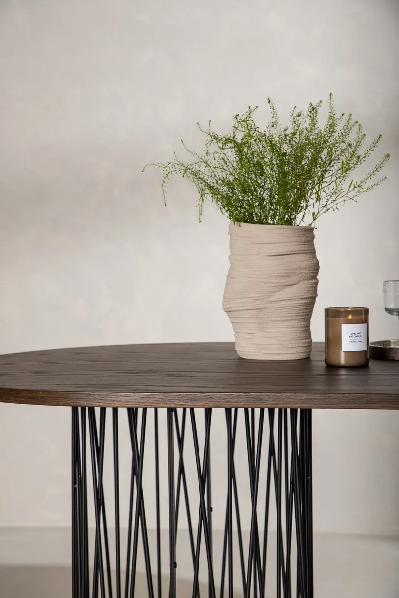 Stone ovaler Esstisch 220 × 100 cm, im Wohnraum, Ansicht 3