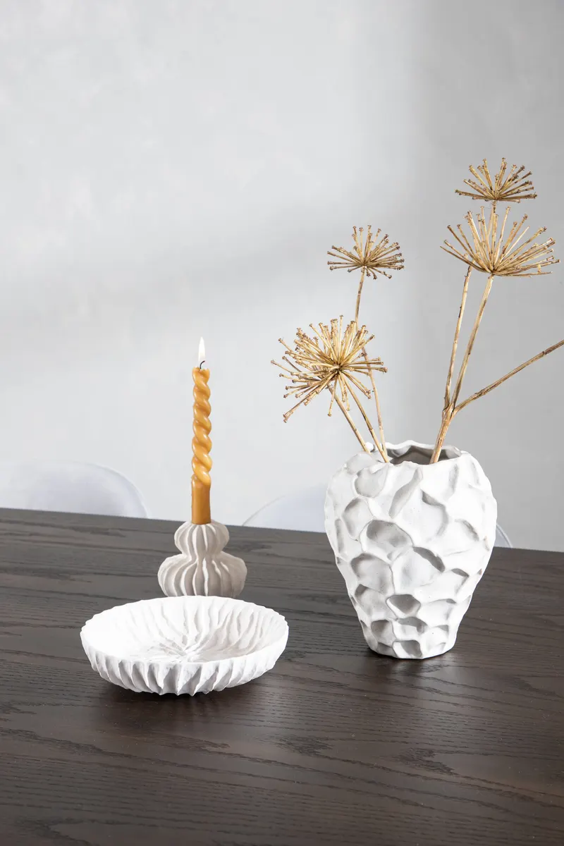 Stone & Velvet Essgruppe mit ovalem Esstisch und 6 Polsterstühlen in Grau, Gestell Schwarz, im Wohnraum, Ansicht 5