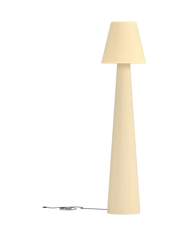Stratford beige Außenleuchte mit konischem Fuß, 150 cm hoch