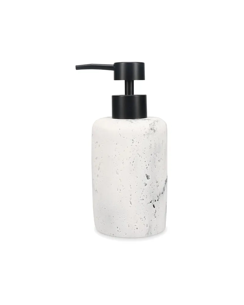 Suds Seifenspender aus Polyresin in Marmor Weiß, 250 ml, Marmor Weiß