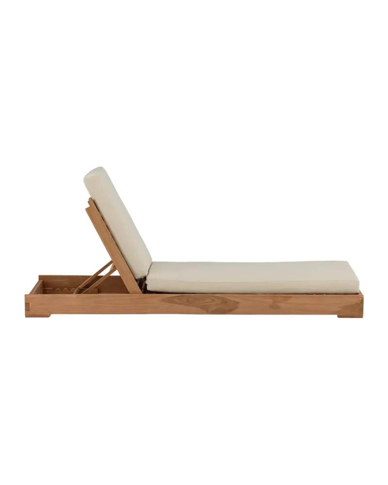 Sunbed Sonnenliege aus Teak mit Auflage, Ansicht 12