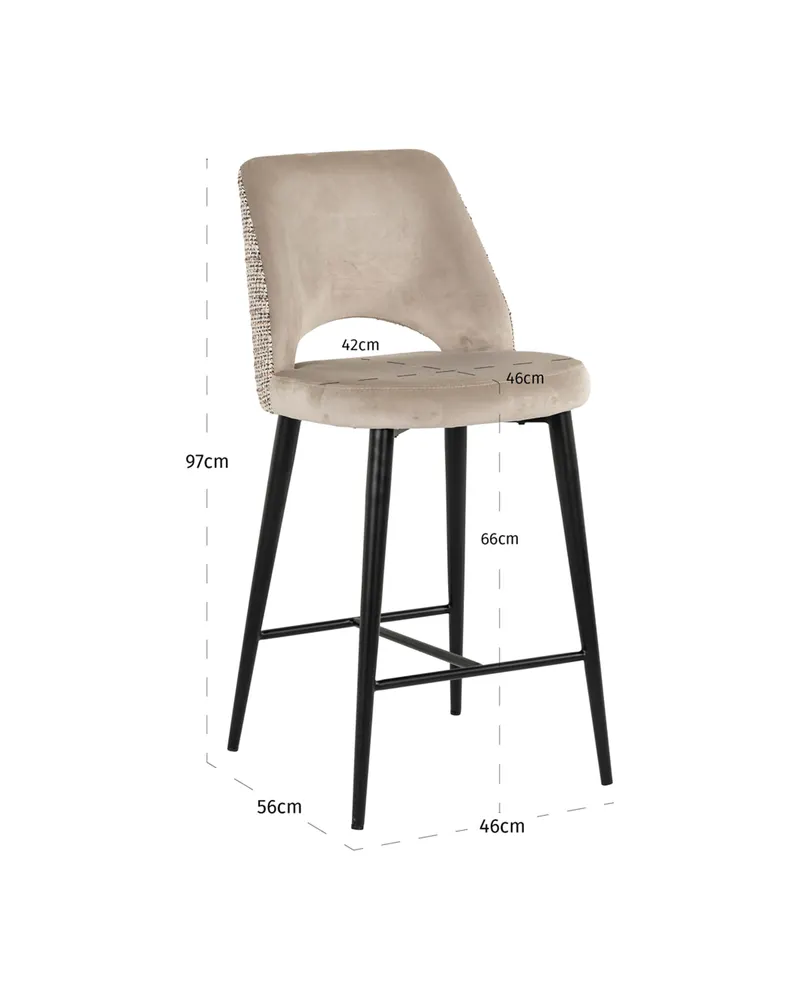 Tabitha Counterstuhl, Trendy nature von Richmond Interiors, Produktansicht 10