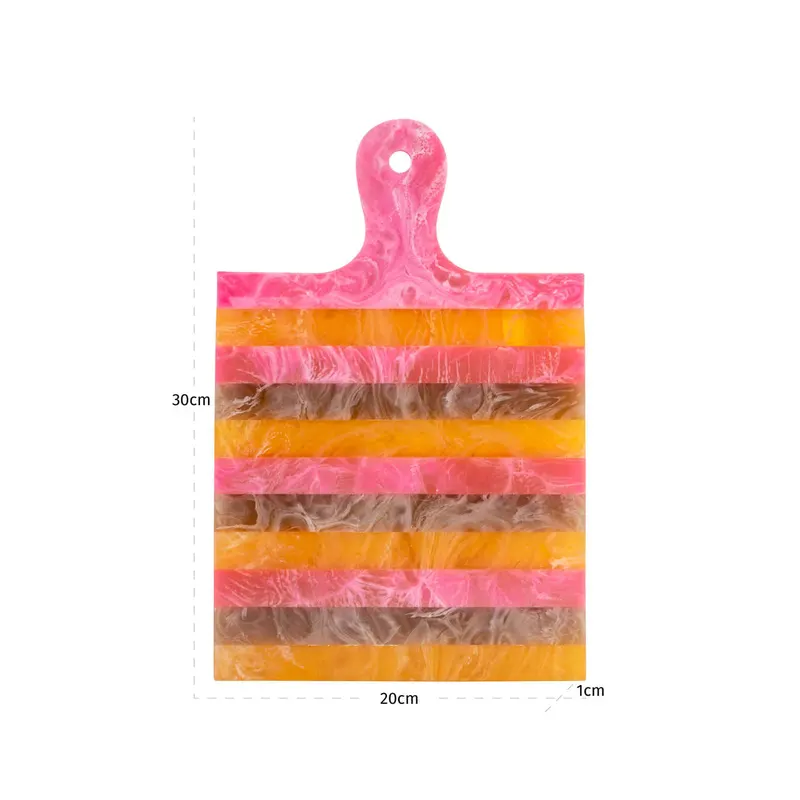 Tablett Cindy klein, Rosa/Orange von Richmond Interiors, Maßzeichnung 9