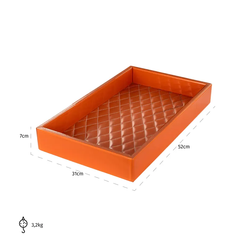 Tablett Jelissa Orange von Richmond Interiors, Maßzeichnung 5