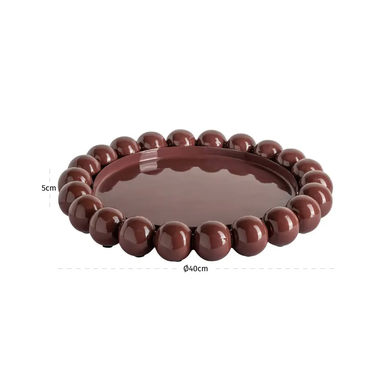 Tablett Martha, Sable brown von Richmond Interiors, Maßzeichnung 3