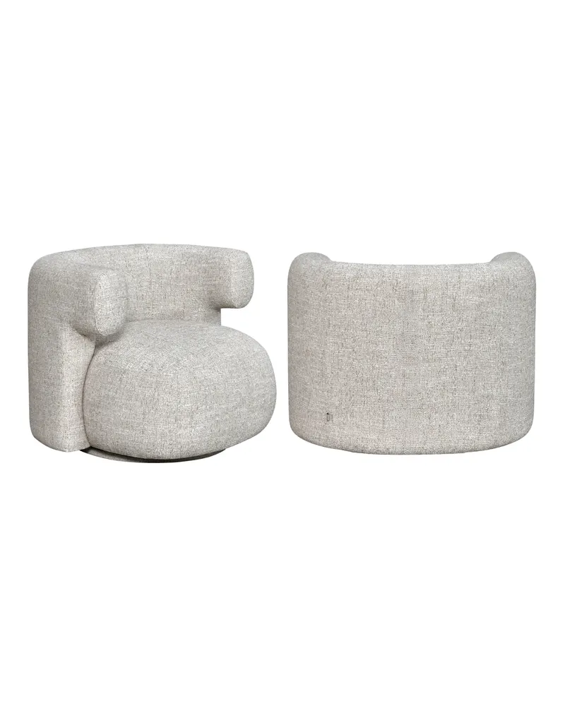Sessel Talley, Cream tweed, drehbar von Richmond Interiors, Produktansicht 2