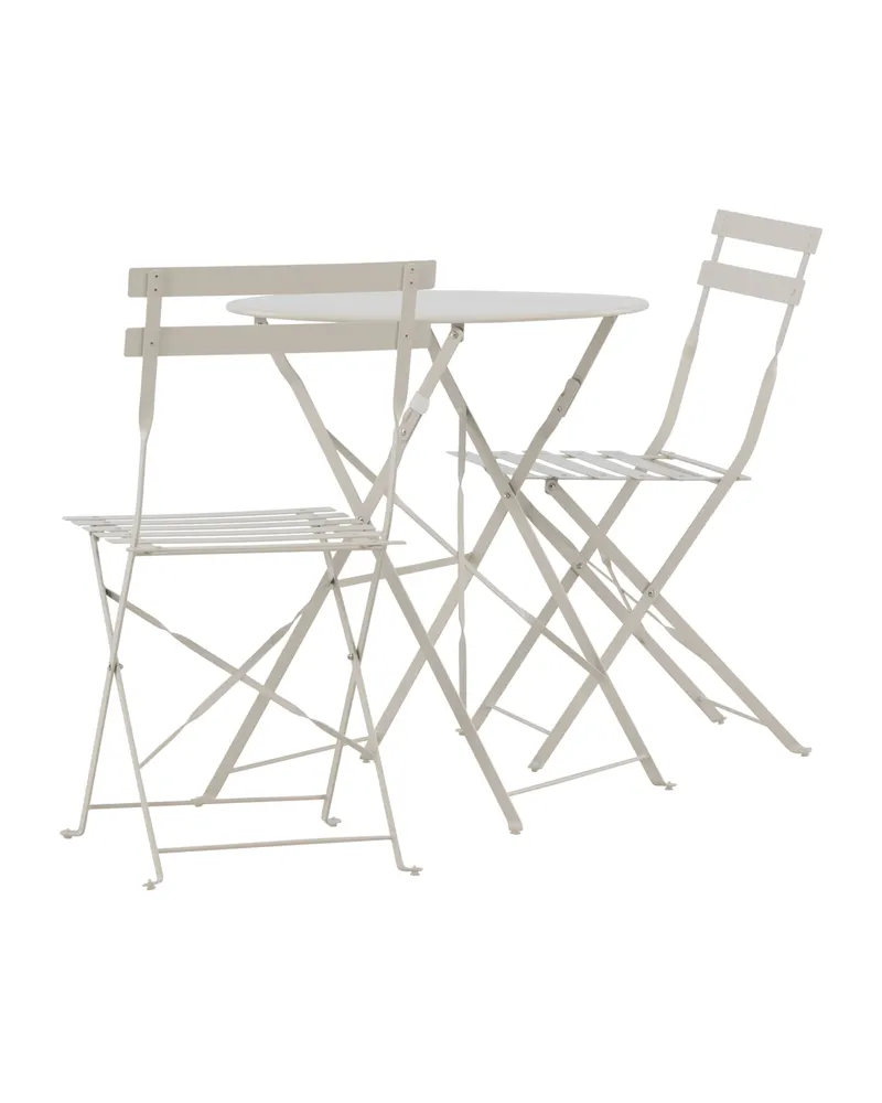 Tao Balkonmöbel-Set mit rundem Klapptisch und zwei Klappstühlen, Ansicht 8