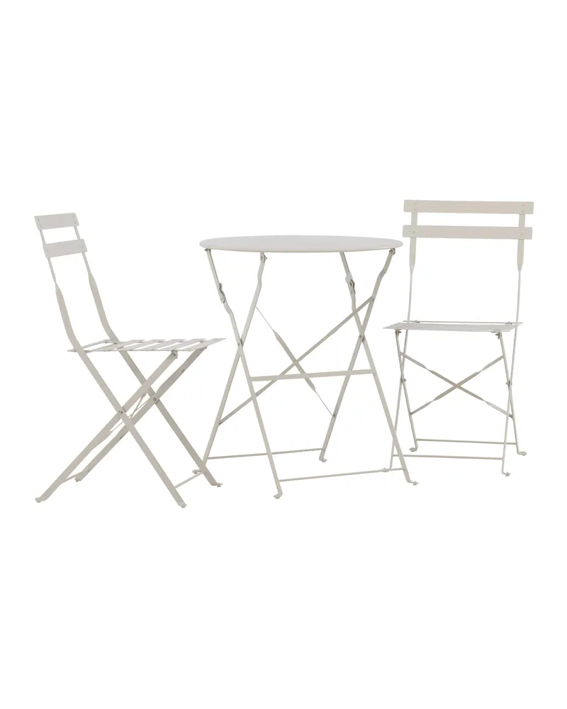 Tao Balkonmöbel-Set mit rundem Klapptisch und zwei Klappstühlen, Ansicht 2