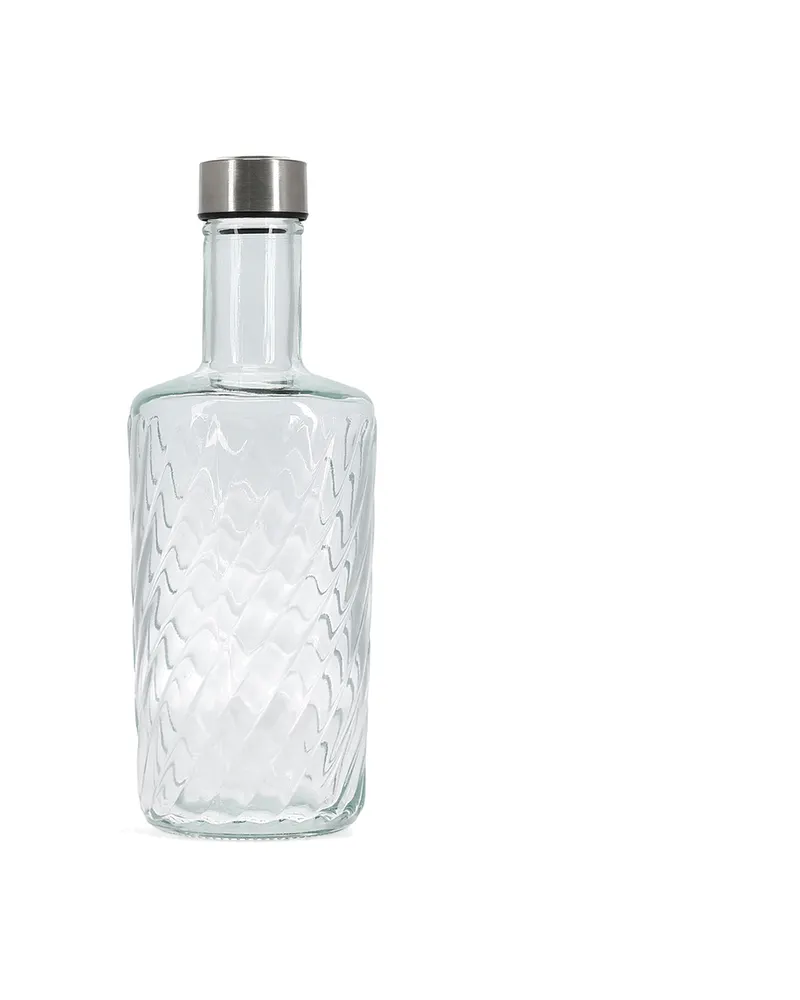 Tap Karaffe aus strukturiertem Glas mit Verschluss, 1,1 l, mit Verschluss Ribble