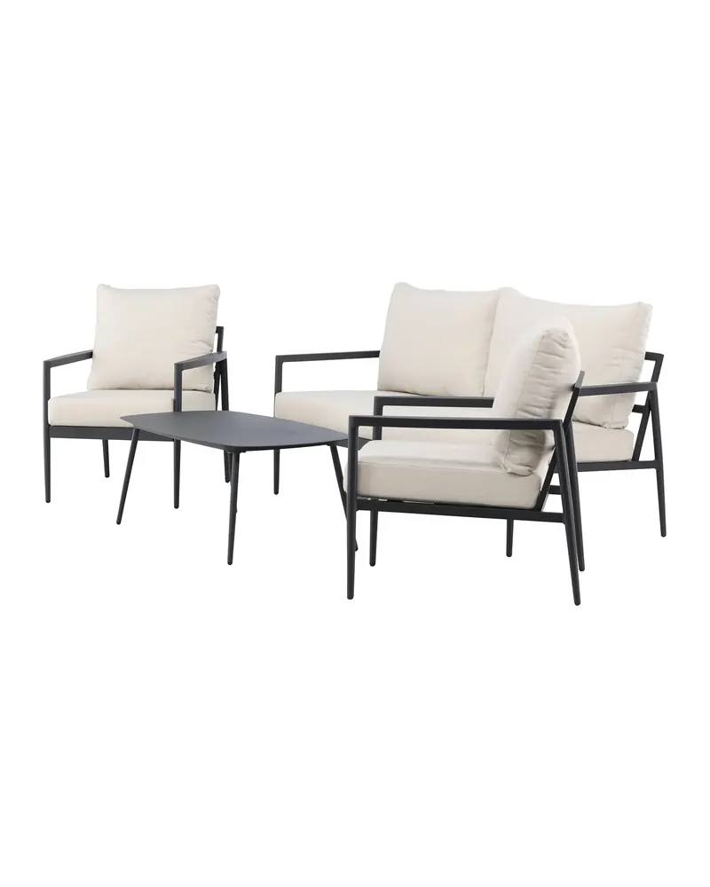 Taromina Gartenlounge mit Sofa, zwei Sesseln und Tisch, Ansicht 6