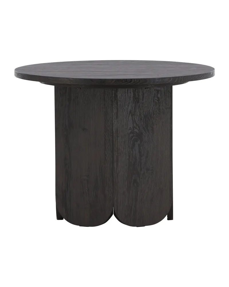 Tekla runder Couchtisch mit gewelltem Sockel in Ø 60 cm, Schwarz, Ansicht 9