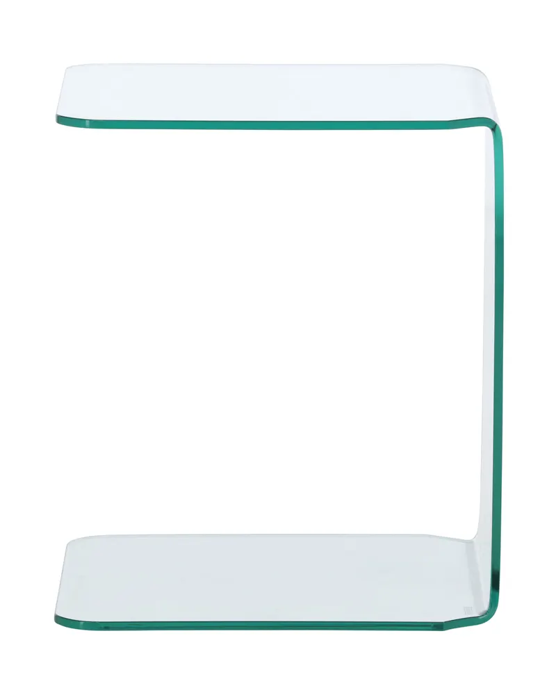 Telemark Beistelltisch aus Glas in C-Form, Ansicht 6