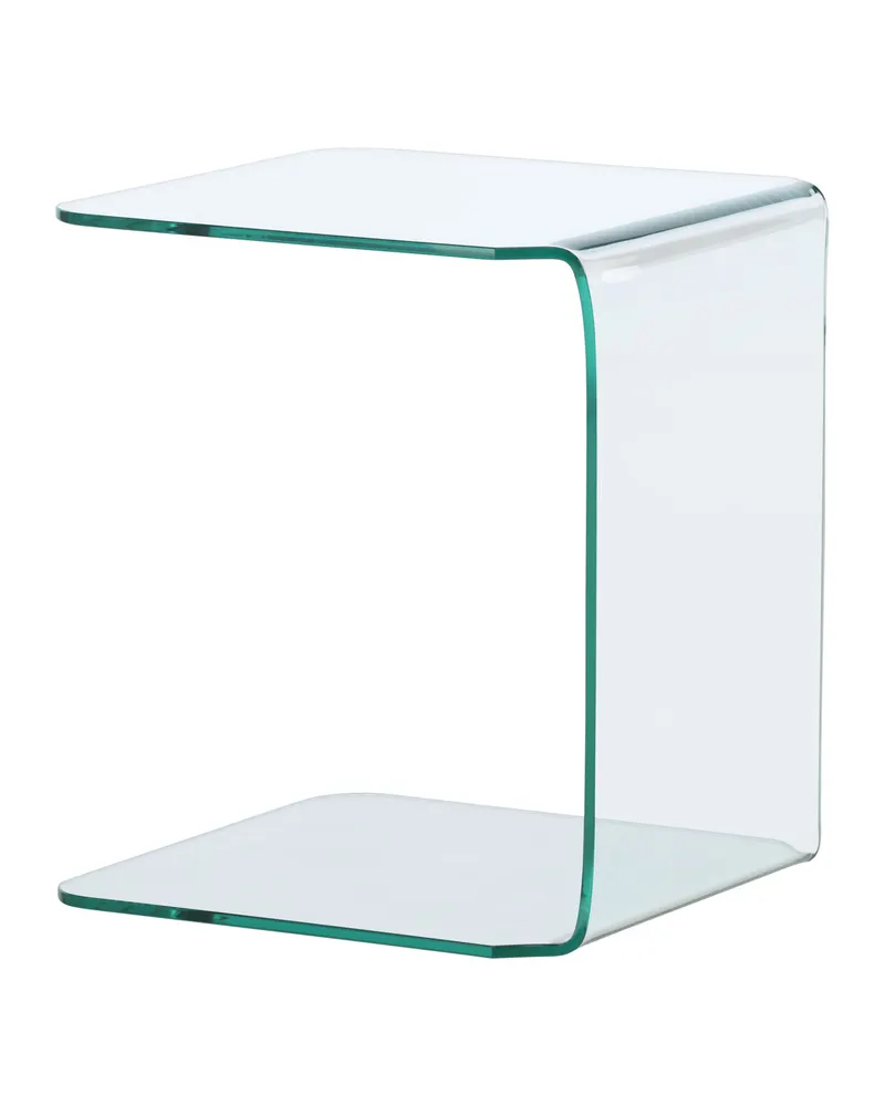 Telemark Beistelltisch aus Glas in C-Form, Ansicht 7