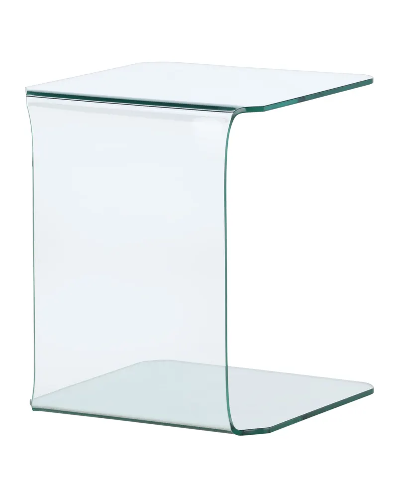 Telemark Beistelltisch aus Glas in C-Form, Ansicht 9