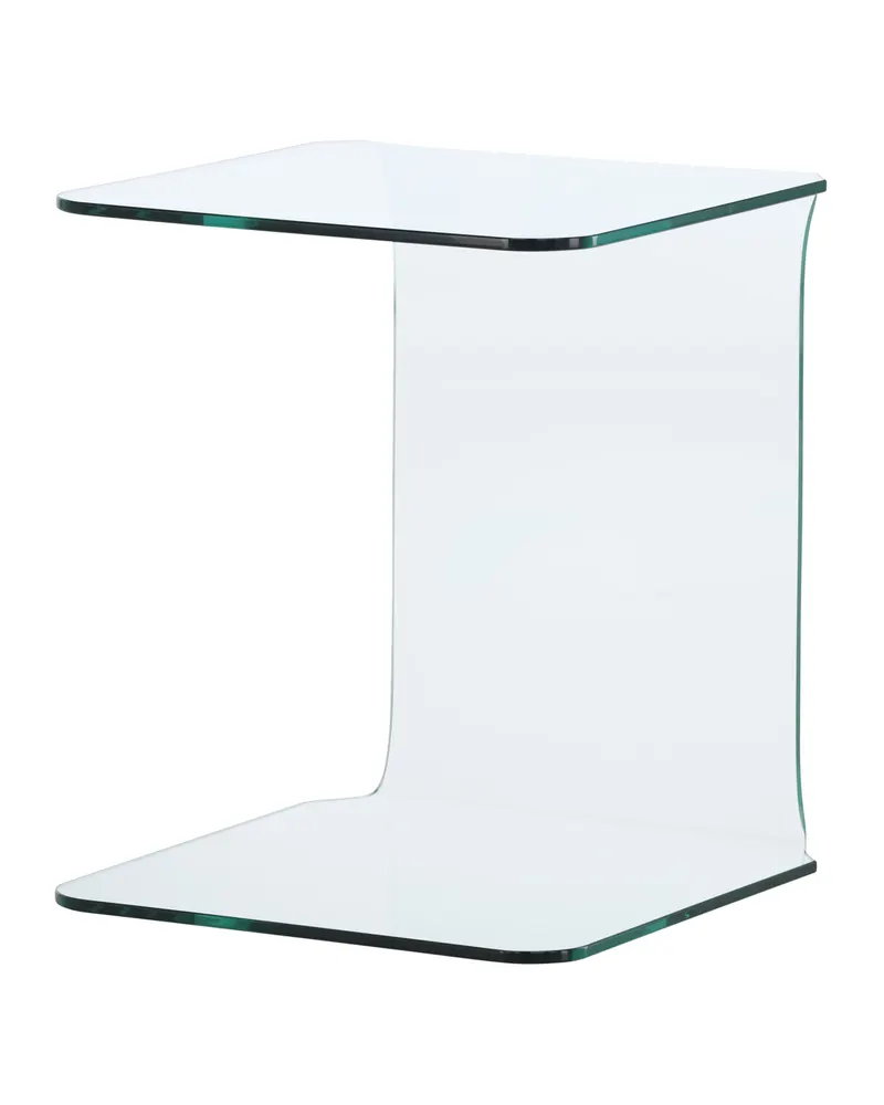 Telemark Beistelltisch aus Glas in C-Form, Ansicht 11