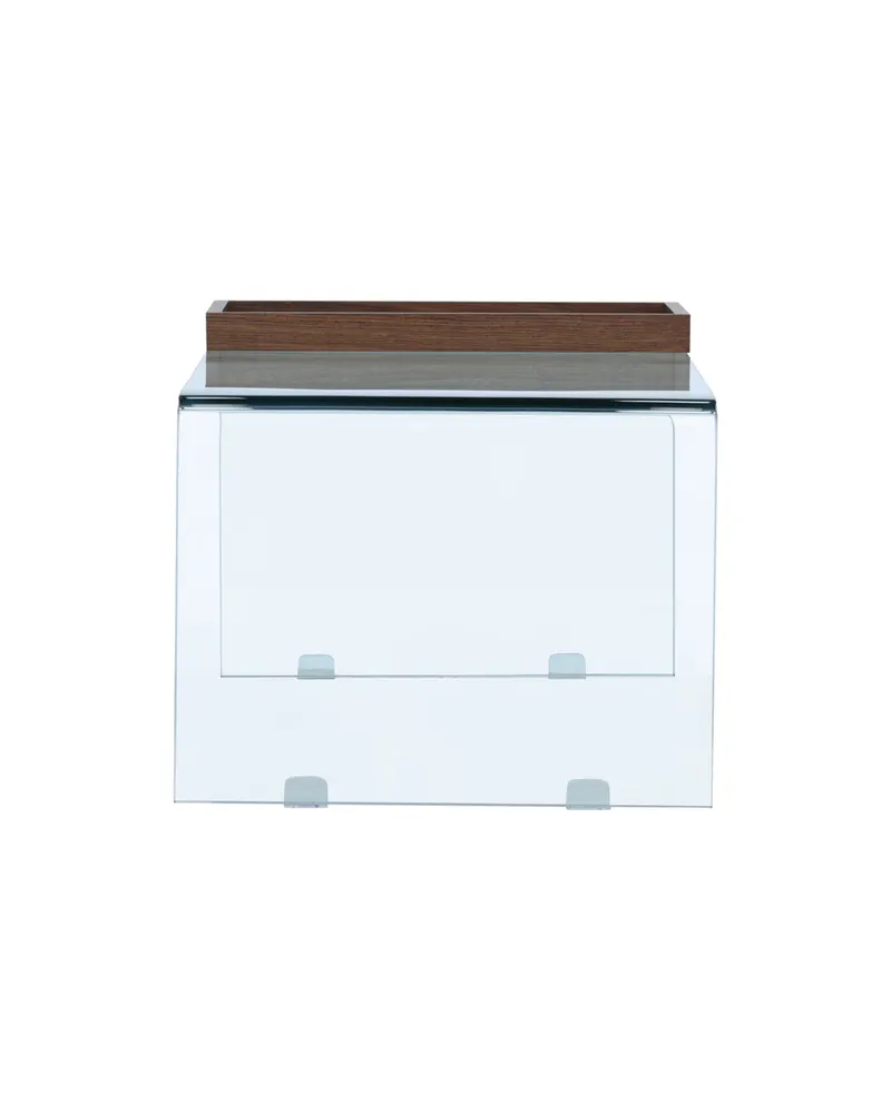 Telemark Couchtisch aus gebogenem Glas in 110 × 50 cm, Transparent, Ansicht 7