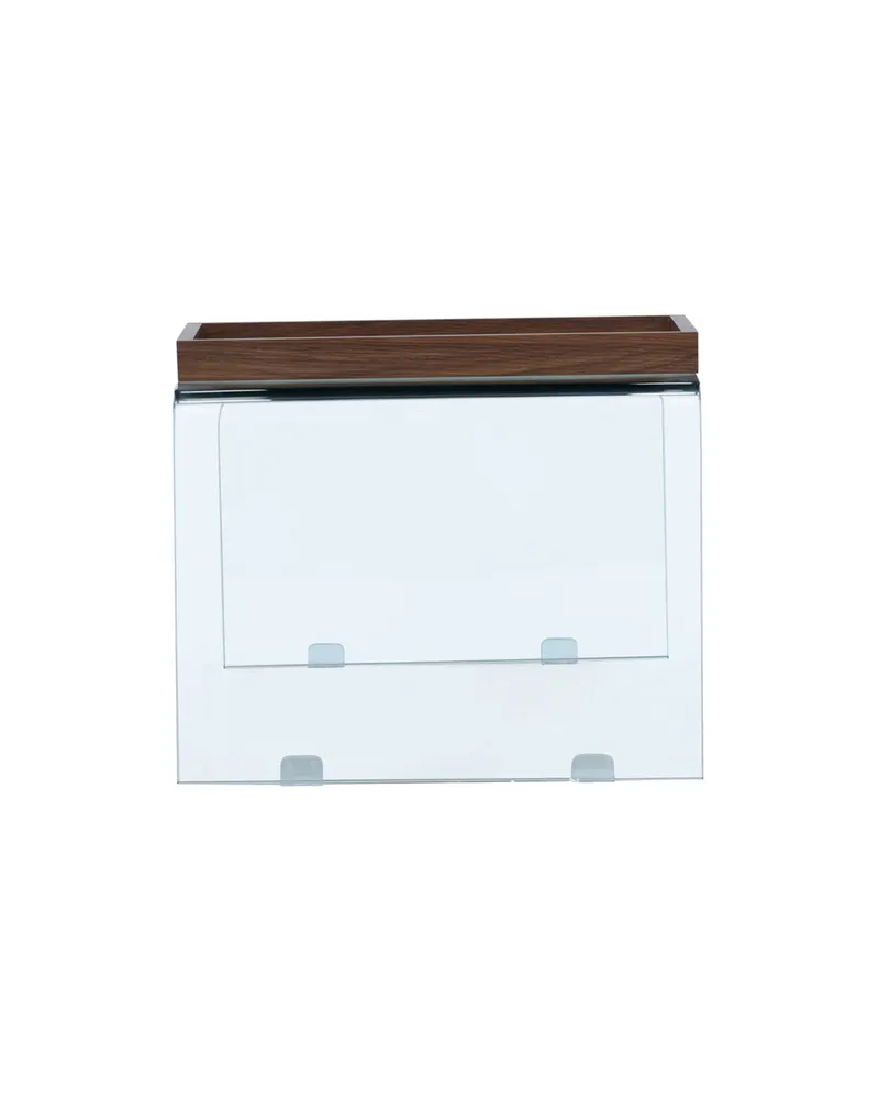 Telemark Couchtisch aus gebogenem Glas in 110 × 50 cm, Transparent, Ansicht 4