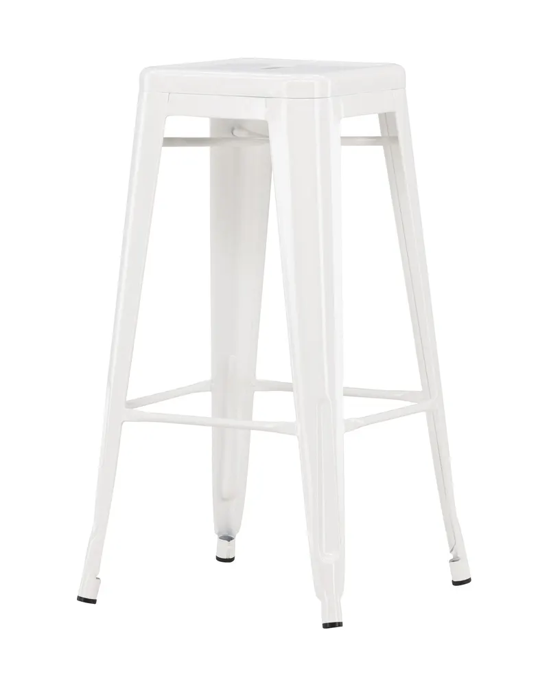 Tempe Barhocker aus Stahl in Beige, ohne Lehne, Beige