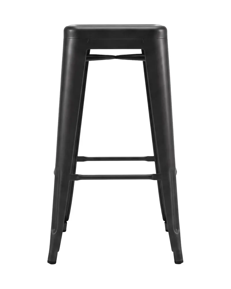 Tempe Esszimmerstuhl aus Stahl in Schwarz, Ansicht 4