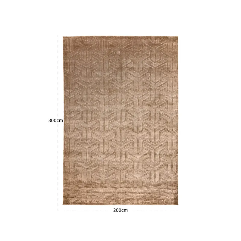 Teppich Arles, Taupe, 200 × 300 cm von Richmond Interiors, Maßzeichnung 4
