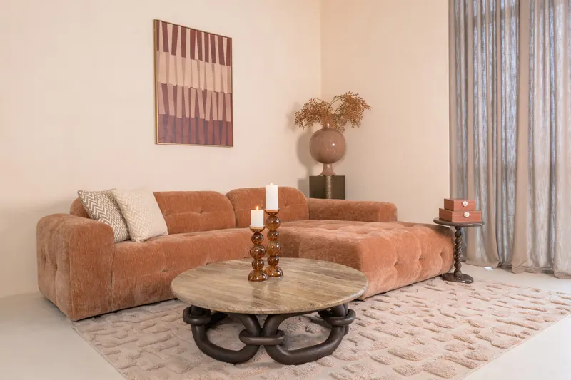 Teppich La Gomera beige 200 × 300 cm von Richmond Interiors, Wohnbeispiel 3, im Wohnraum
