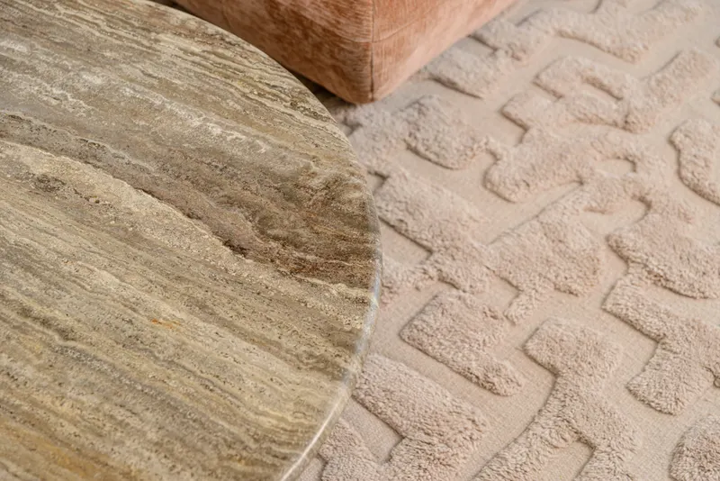 Teppich La Gomera beige 200 × 300 cm von Richmond Interiors, Wohnbeispiel 4, im Wohnraum