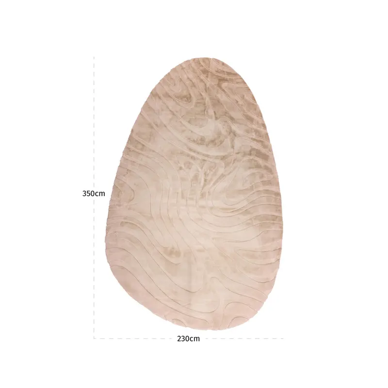 Teppich Sverre, Beige, 230 × 350 cm von Richmond Interiors, Maßzeichnung 7
