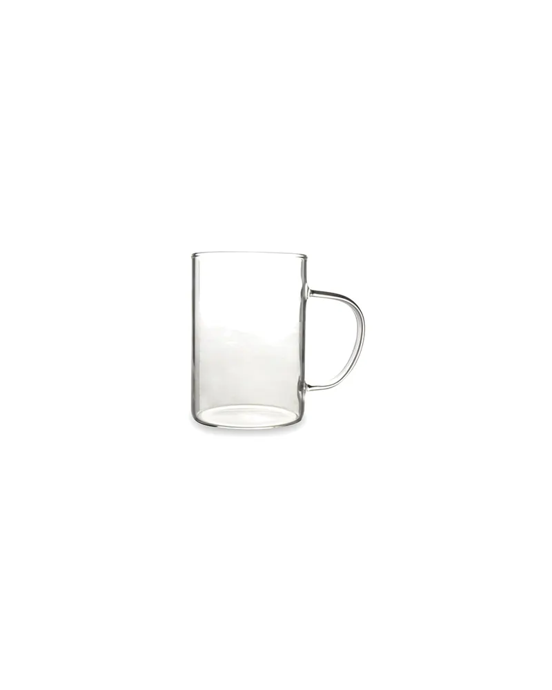 Termo Becher aus transparentem Borosilikatglas, 310 ml