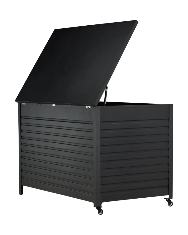 Tiana Auflagenbox aus Aluminium mit Lamellenfront, Ansicht 21