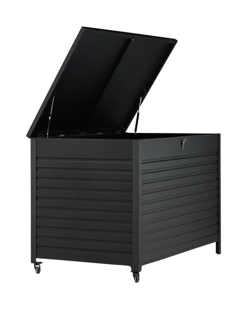 Tiana Auflagenbox aus Aluminium mit Lamellenfront, Ansicht 23