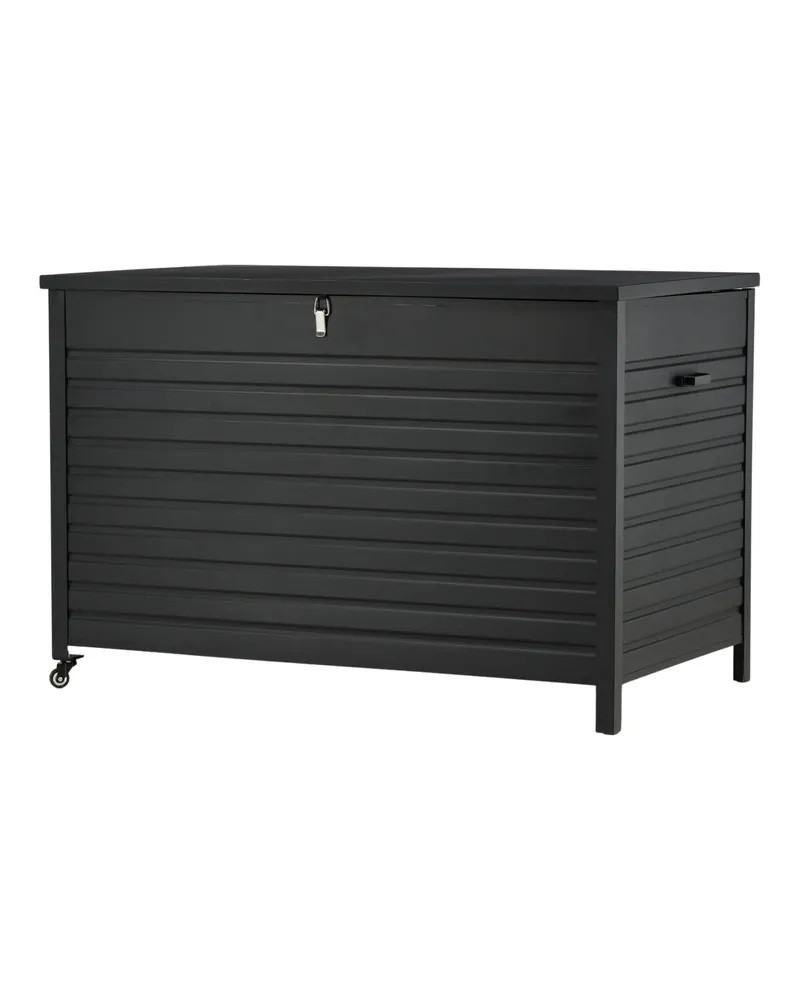 Tiana Auflagenbox aus Aluminium mit Lamellenfront, Ansicht 7