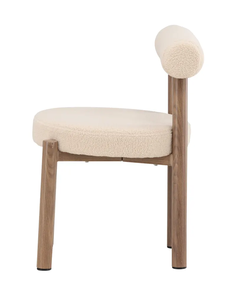 Tillo Esszimmerstuhl aus Bouclé mit rundem Sitz, Ansicht 9