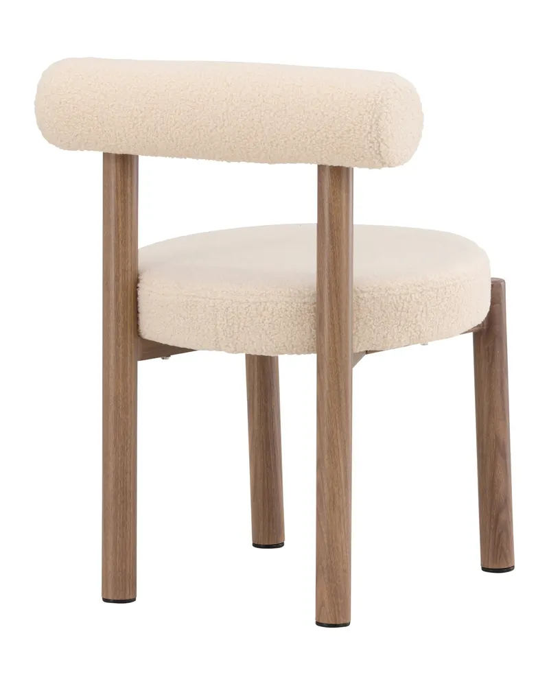 Tillo Esszimmerstuhl aus Bouclé mit rundem Sitz, Ansicht 10