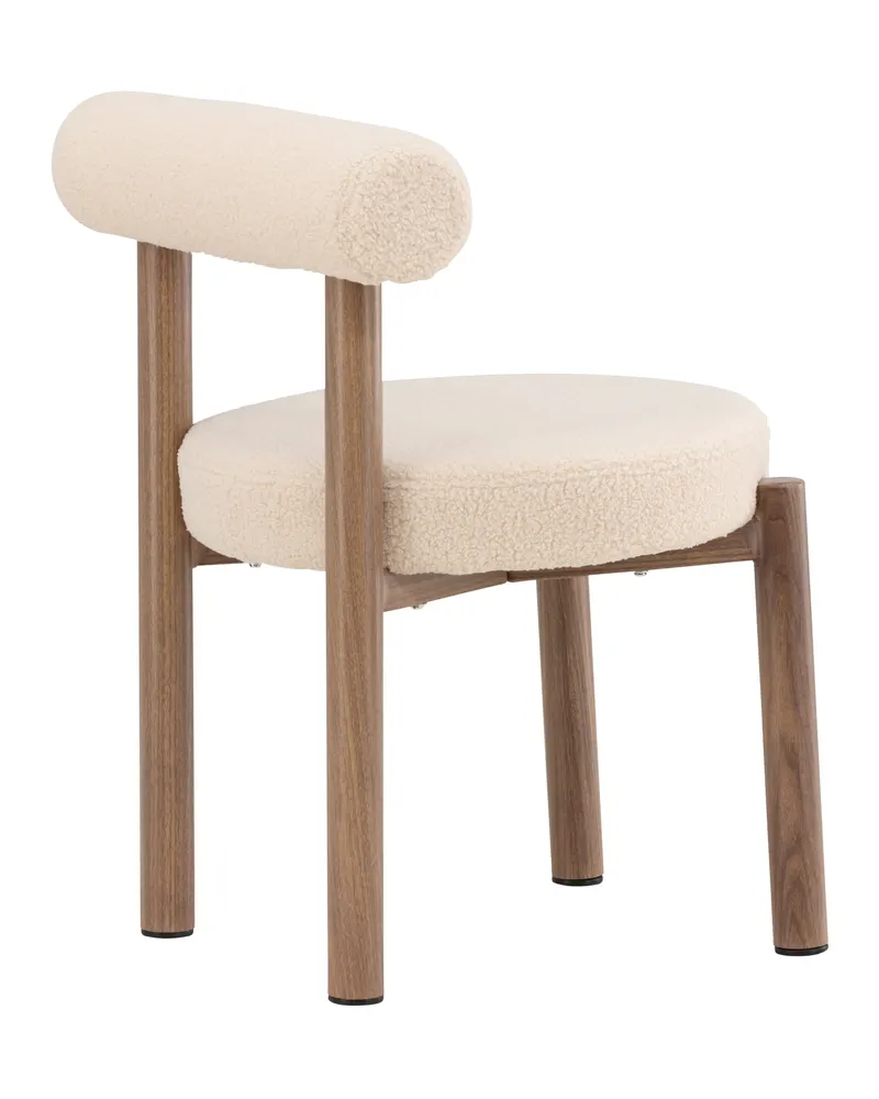 Tillo Esszimmerstuhl aus Bouclé mit rundem Sitz, Ansicht 11