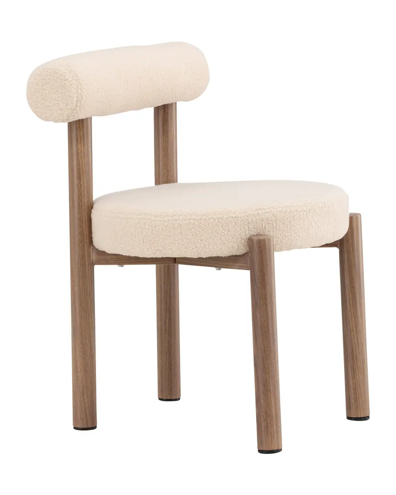 Tillo Esszimmerstuhl aus Bouclé mit rundem Sitz, Ansicht 12