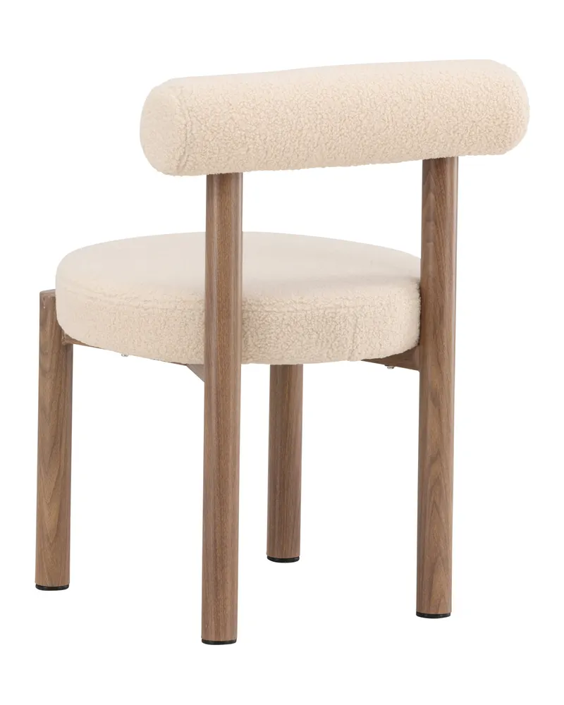 Tillo Esszimmerstuhl aus Bouclé mit rundem Sitz, Ansicht 6