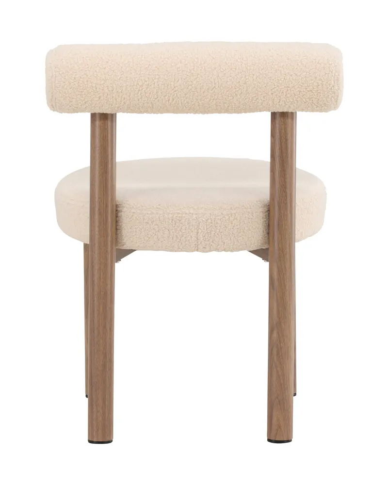 Tillo Esszimmerstuhl aus Bouclé mit rundem Sitz, Ansicht 7